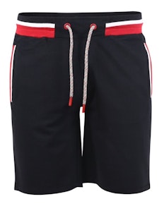 D555 Dagenham Loopback-Jogger-Shorts mit elastischem Bund Schwarz